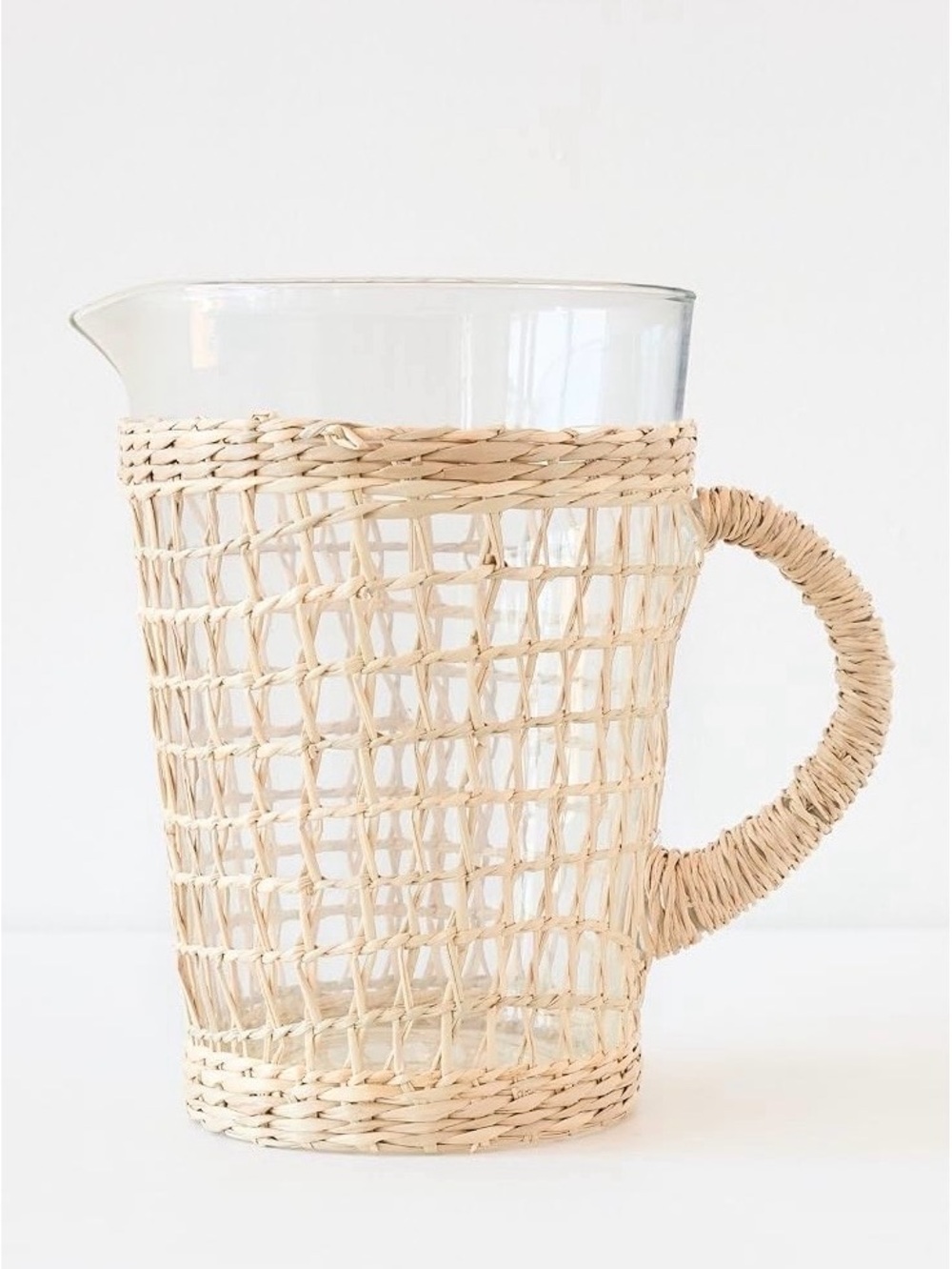 Seagrass Picnic Pitcher - Natural